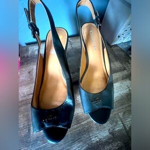 Coach signature wedge sandals